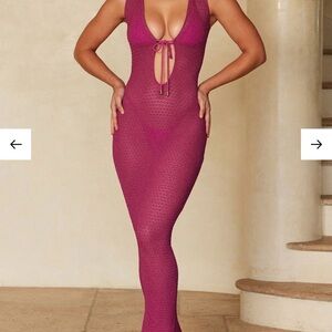 Sleeveless Pink Maxi Dress